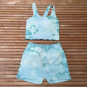 Spiritual Gangster Amor Seamless Crop Tank and High Waist Shortie